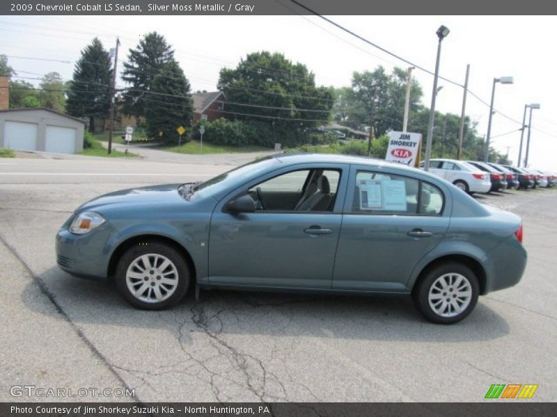 Silver Moss Metallic / Gray 2009 Chevrolet Cobalt LS Sedan