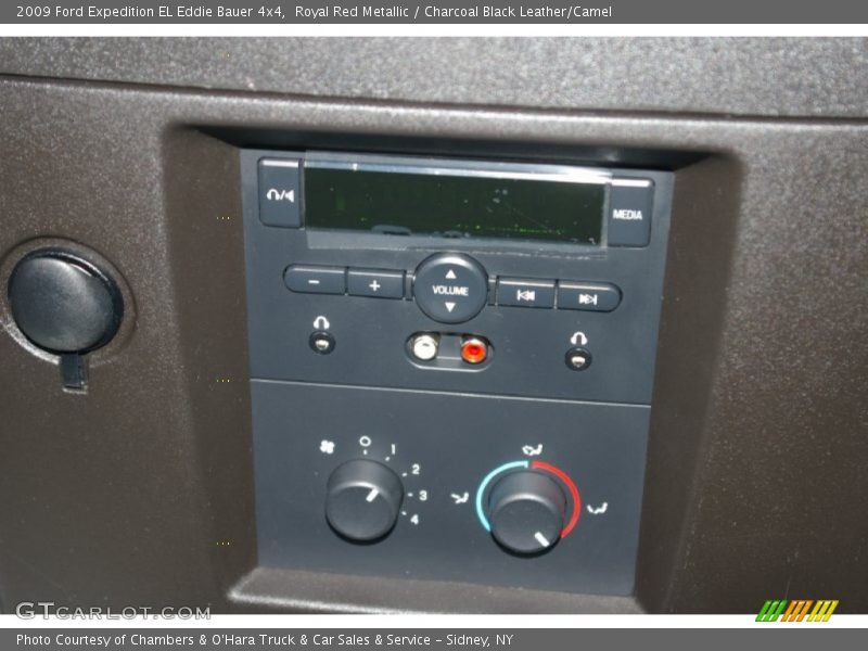 Royal Red Metallic / Charcoal Black Leather/Camel 2009 Ford Expedition EL Eddie Bauer 4x4