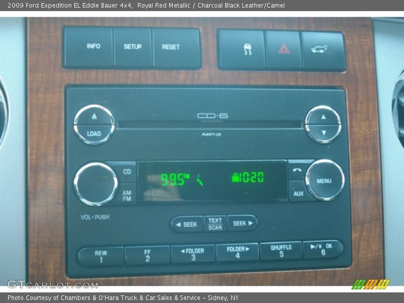 Royal Red Metallic / Charcoal Black Leather/Camel 2009 Ford Expedition EL Eddie Bauer 4x4