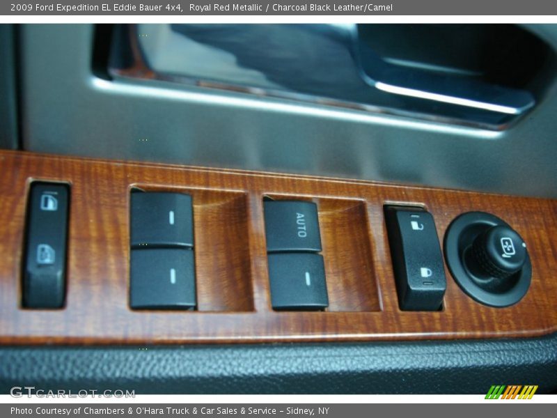 Royal Red Metallic / Charcoal Black Leather/Camel 2009 Ford Expedition EL Eddie Bauer 4x4
