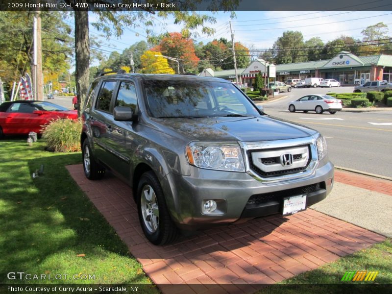 Nimbus Gray Metallic / Black 2009 Honda Pilot EX-L 4WD