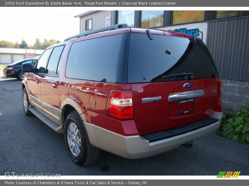 Royal Red Metallic / Charcoal Black Leather/Camel 2009 Ford Expedition EL Eddie Bauer 4x4