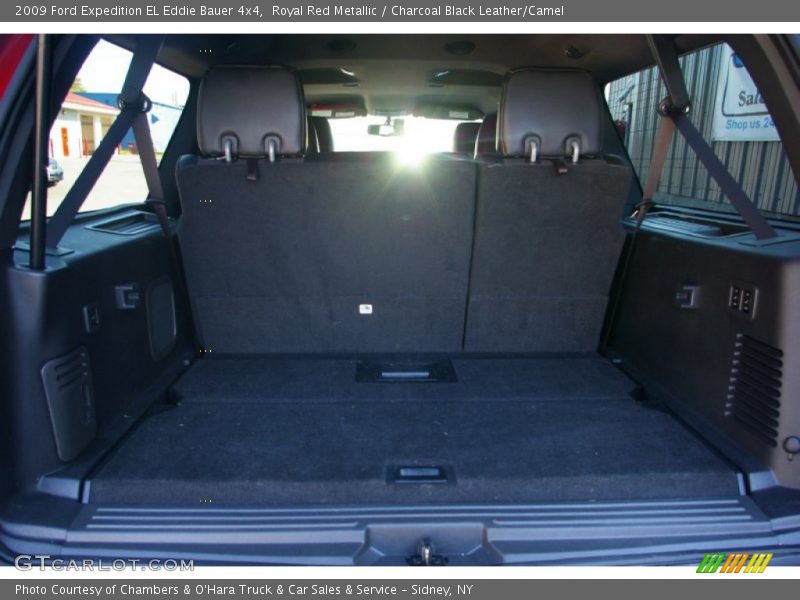 Royal Red Metallic / Charcoal Black Leather/Camel 2009 Ford Expedition EL Eddie Bauer 4x4