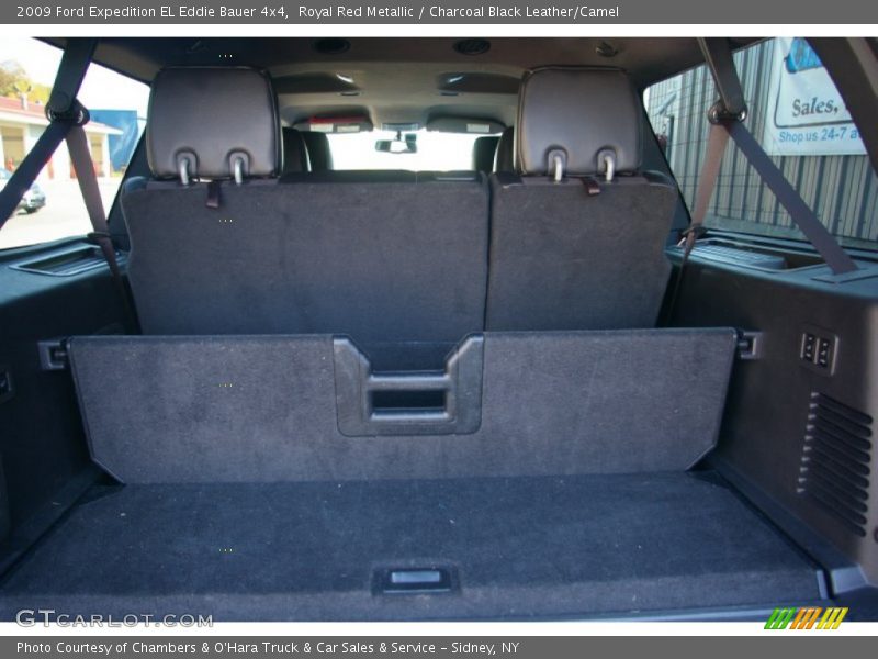 Royal Red Metallic / Charcoal Black Leather/Camel 2009 Ford Expedition EL Eddie Bauer 4x4