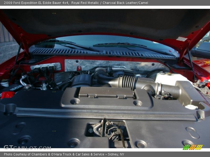 Royal Red Metallic / Charcoal Black Leather/Camel 2009 Ford Expedition EL Eddie Bauer 4x4