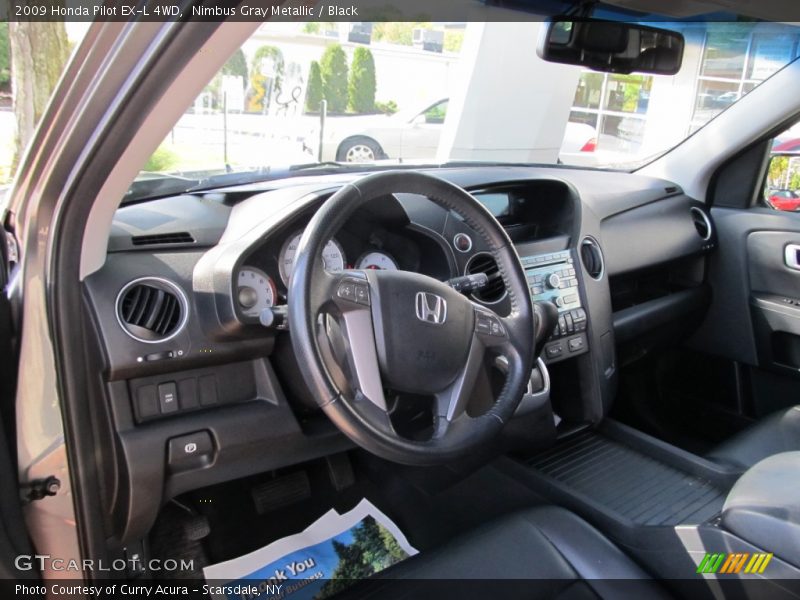 Nimbus Gray Metallic / Black 2009 Honda Pilot EX-L 4WD