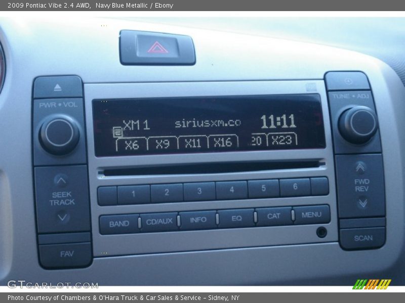 Navy Blue Metallic / Ebony 2009 Pontiac Vibe 2.4 AWD