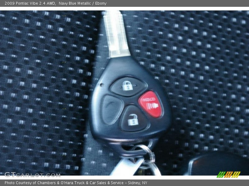 Navy Blue Metallic / Ebony 2009 Pontiac Vibe 2.4 AWD