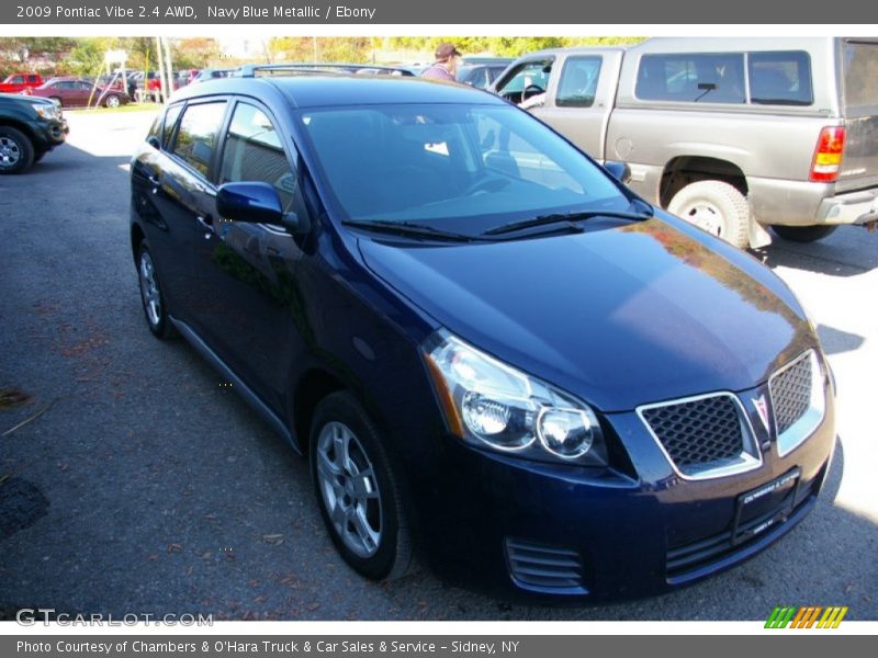 Navy Blue Metallic / Ebony 2009 Pontiac Vibe 2.4 AWD