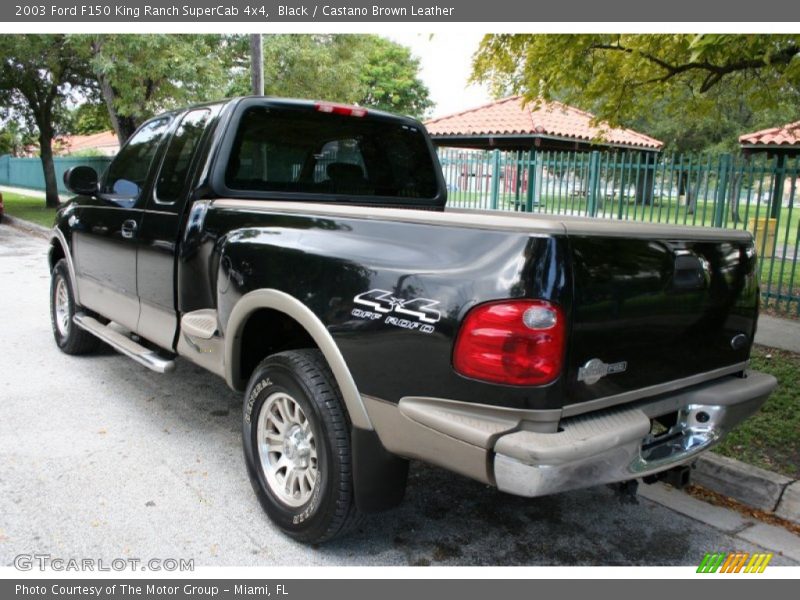 Black / Castano Brown Leather 2003 Ford F150 King Ranch SuperCab 4x4