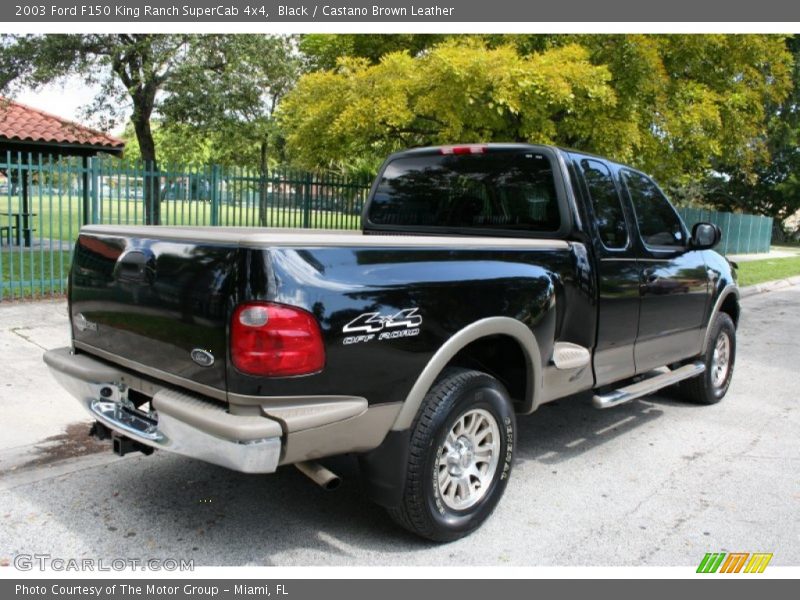 Black / Castano Brown Leather 2003 Ford F150 King Ranch SuperCab 4x4