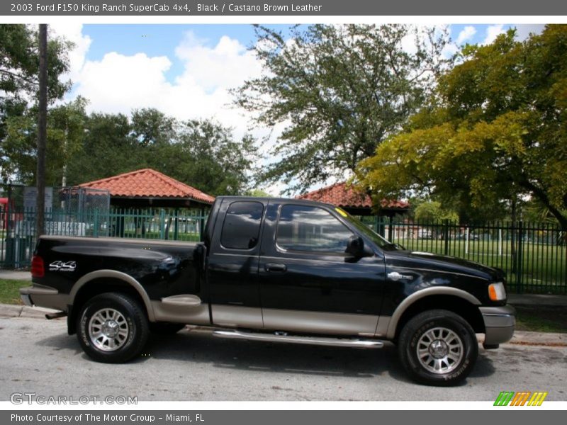 Black / Castano Brown Leather 2003 Ford F150 King Ranch SuperCab 4x4