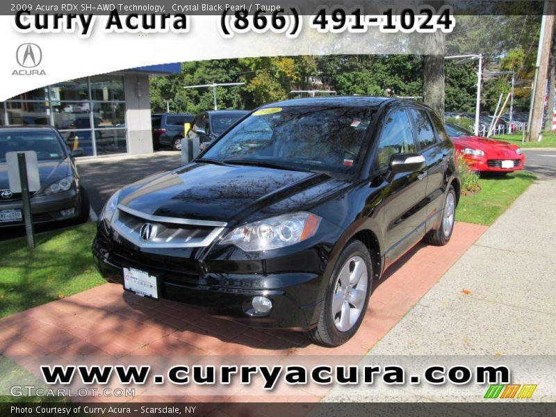 Crystal Black Pearl / Taupe 2009 Acura RDX SH-AWD Technology