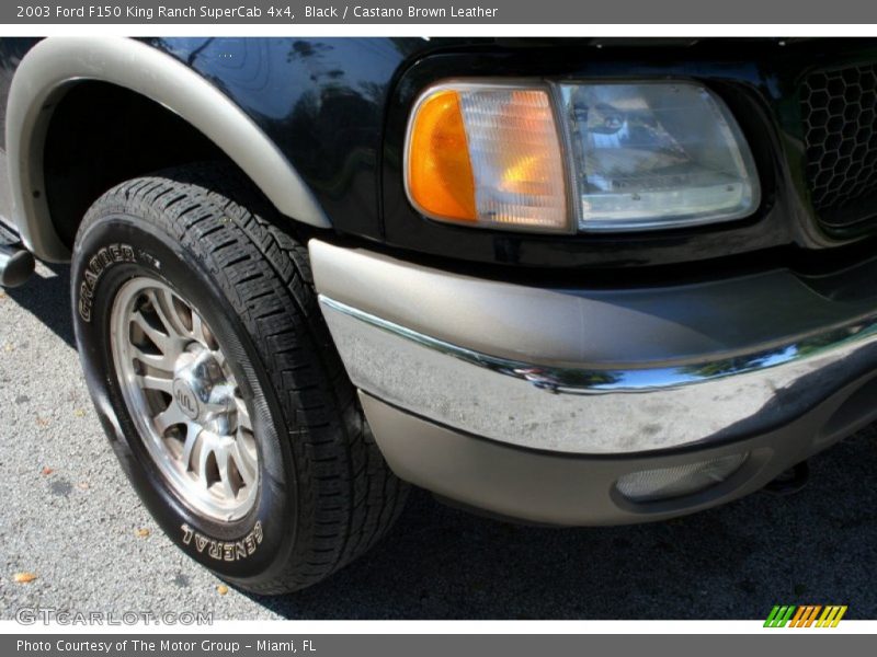 Black / Castano Brown Leather 2003 Ford F150 King Ranch SuperCab 4x4