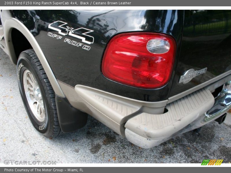 Black / Castano Brown Leather 2003 Ford F150 King Ranch SuperCab 4x4