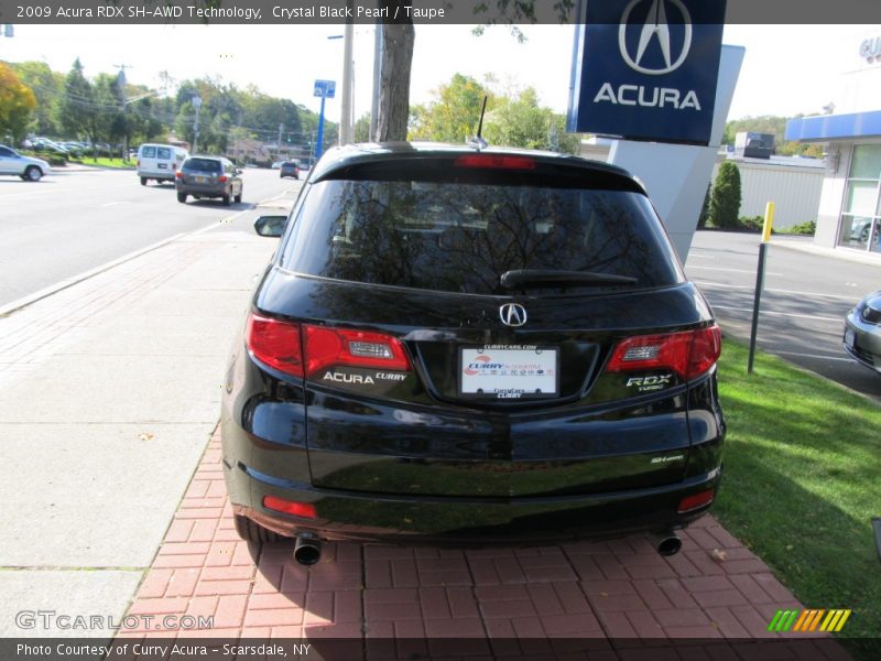 Crystal Black Pearl / Taupe 2009 Acura RDX SH-AWD Technology