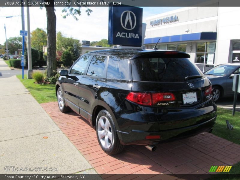 Crystal Black Pearl / Taupe 2009 Acura RDX SH-AWD Technology