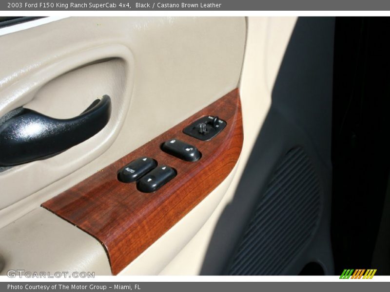 Black / Castano Brown Leather 2003 Ford F150 King Ranch SuperCab 4x4
