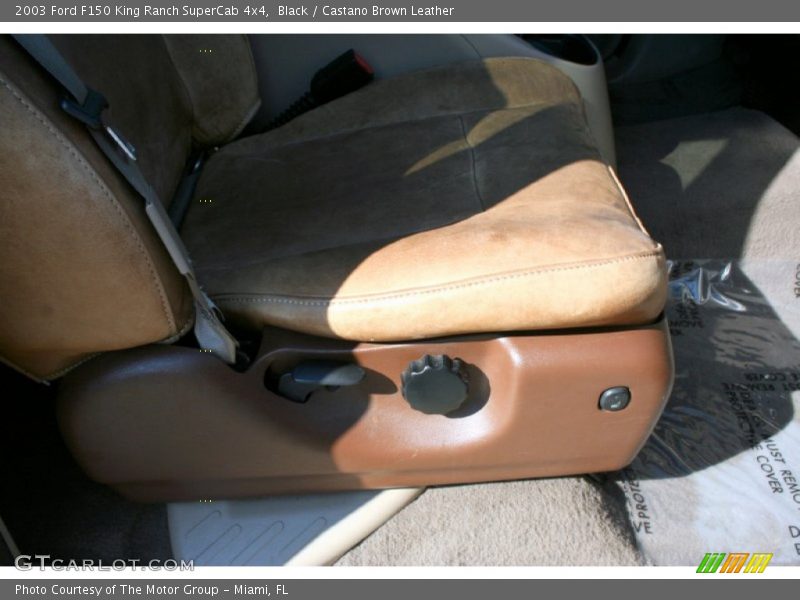 Black / Castano Brown Leather 2003 Ford F150 King Ranch SuperCab 4x4