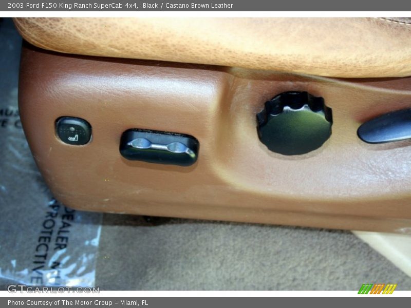 Black / Castano Brown Leather 2003 Ford F150 King Ranch SuperCab 4x4