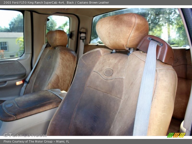  2003 F150 King Ranch SuperCab 4x4 Castano Brown Leather Interior