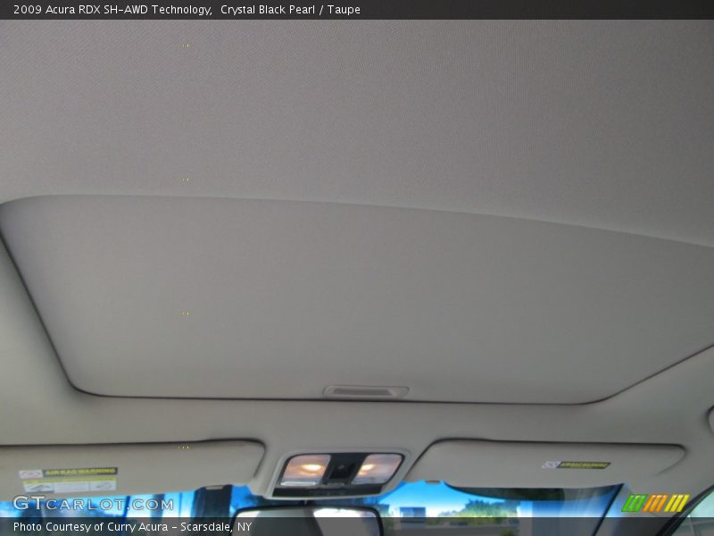 Crystal Black Pearl / Taupe 2009 Acura RDX SH-AWD Technology