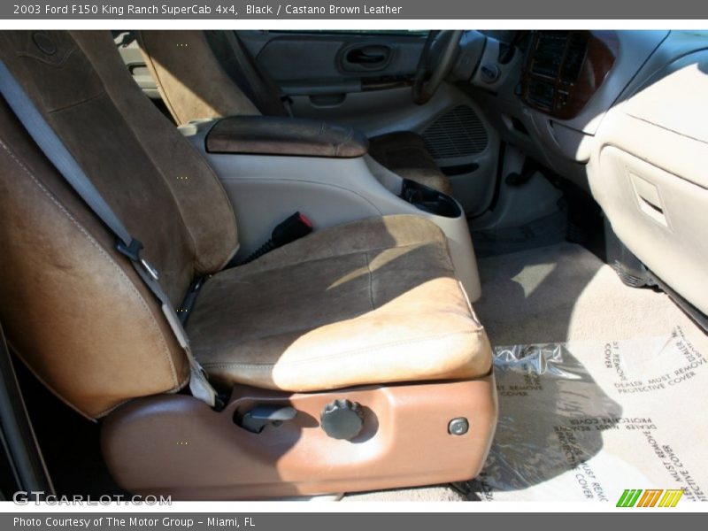Black / Castano Brown Leather 2003 Ford F150 King Ranch SuperCab 4x4