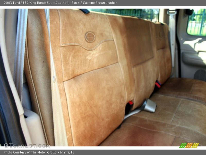 Black / Castano Brown Leather 2003 Ford F150 King Ranch SuperCab 4x4