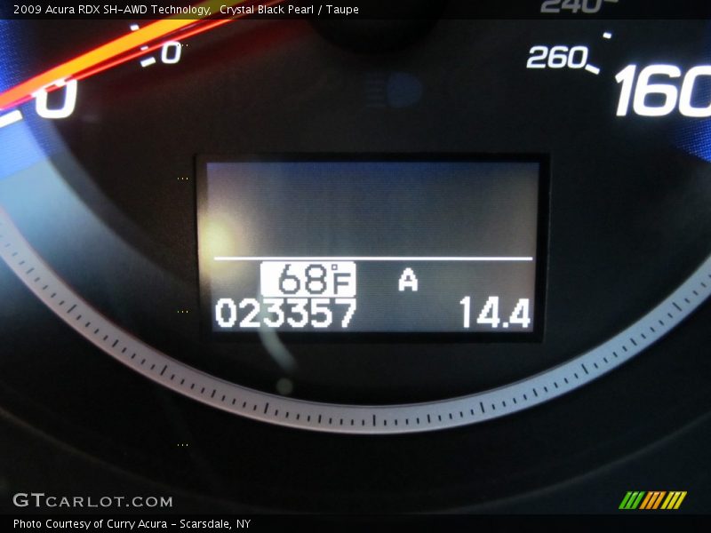 Crystal Black Pearl / Taupe 2009 Acura RDX SH-AWD Technology