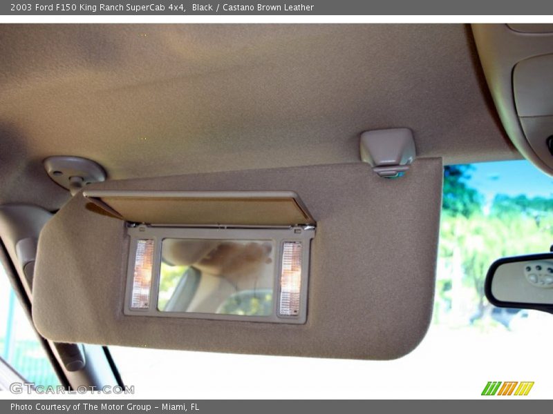 Black / Castano Brown Leather 2003 Ford F150 King Ranch SuperCab 4x4