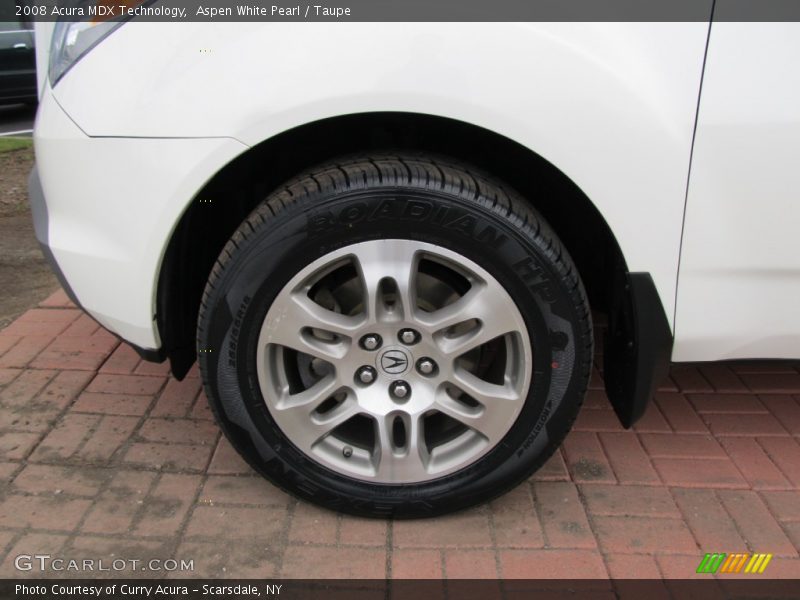 Aspen White Pearl / Taupe 2008 Acura MDX Technology