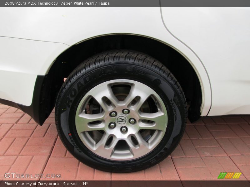 Aspen White Pearl / Taupe 2008 Acura MDX Technology