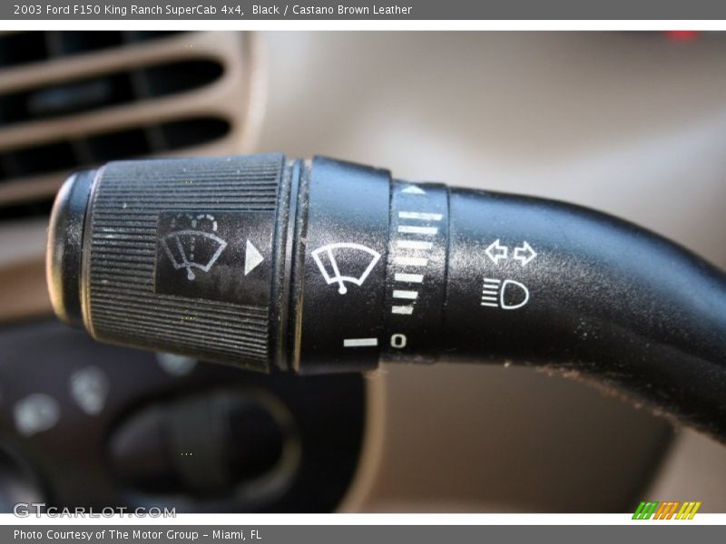 Black / Castano Brown Leather 2003 Ford F150 King Ranch SuperCab 4x4