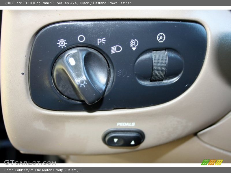 Black / Castano Brown Leather 2003 Ford F150 King Ranch SuperCab 4x4