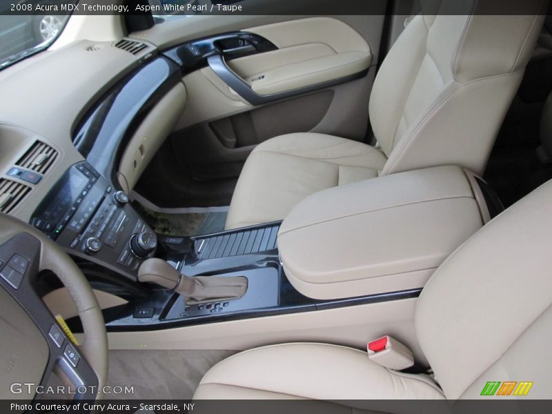 Aspen White Pearl / Taupe 2008 Acura MDX Technology