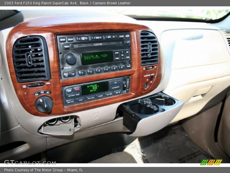 Black / Castano Brown Leather 2003 Ford F150 King Ranch SuperCab 4x4