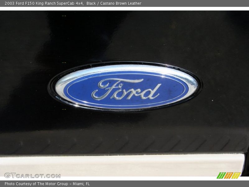 Black / Castano Brown Leather 2003 Ford F150 King Ranch SuperCab 4x4