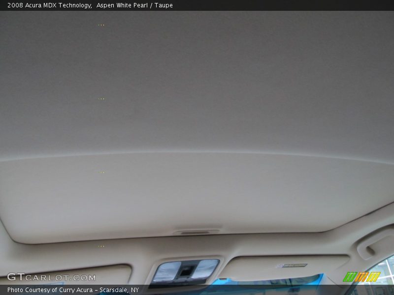 Aspen White Pearl / Taupe 2008 Acura MDX Technology