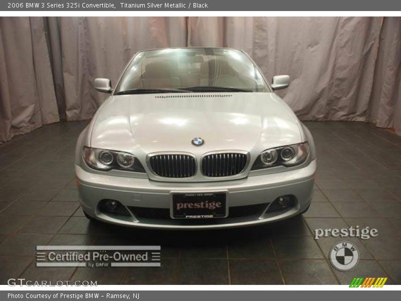 Titanium Silver Metallic / Black 2006 BMW 3 Series 325i Convertible