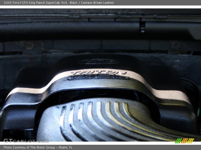 Black / Castano Brown Leather 2003 Ford F150 King Ranch SuperCab 4x4