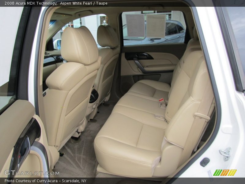 Aspen White Pearl / Taupe 2008 Acura MDX Technology
