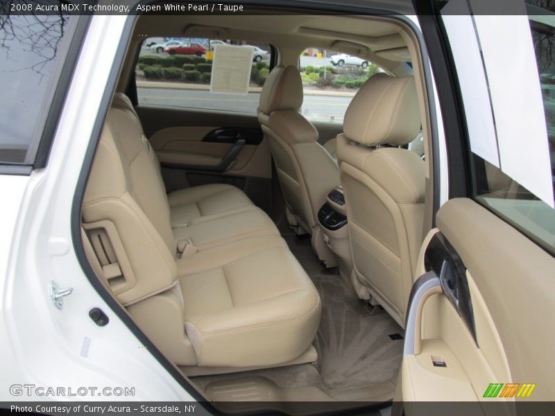 Aspen White Pearl / Taupe 2008 Acura MDX Technology