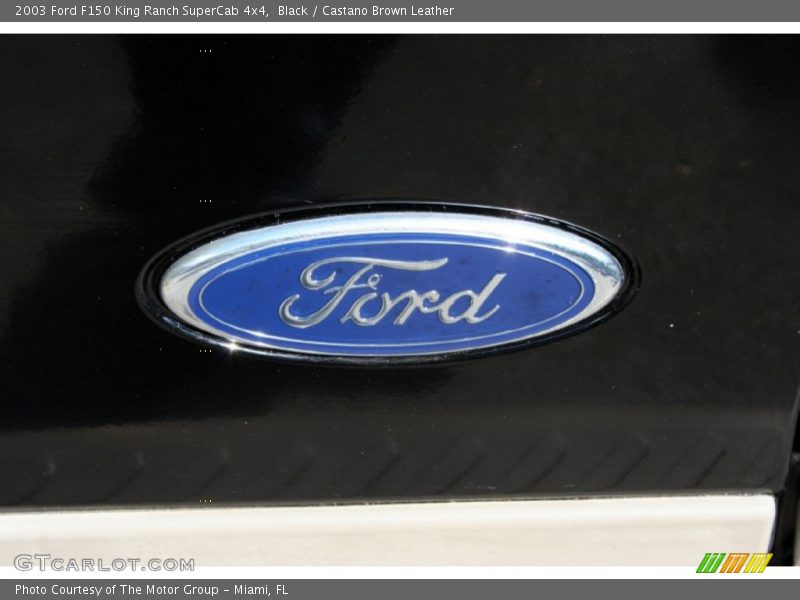 Black / Castano Brown Leather 2003 Ford F150 King Ranch SuperCab 4x4