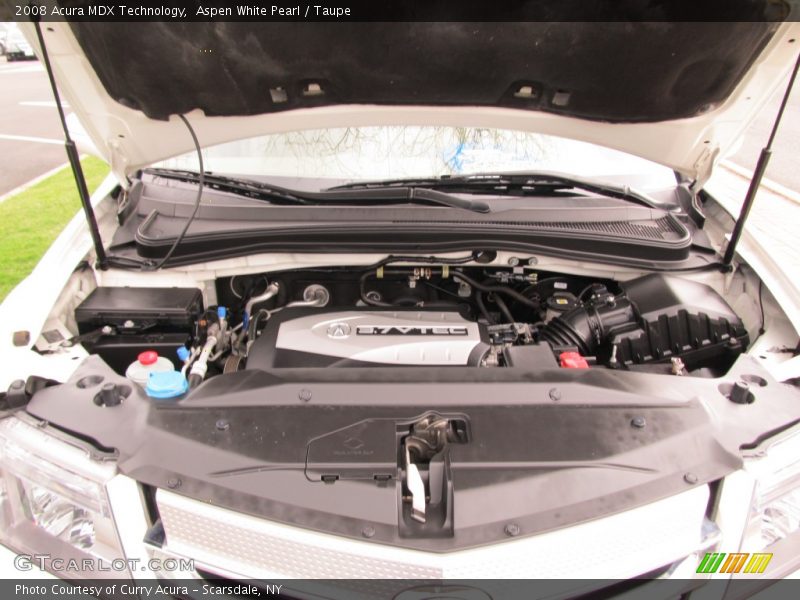 Aspen White Pearl / Taupe 2008 Acura MDX Technology