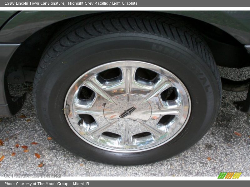 Midnight Grey Metallic / Light Graphite 1998 Lincoln Town Car Signature