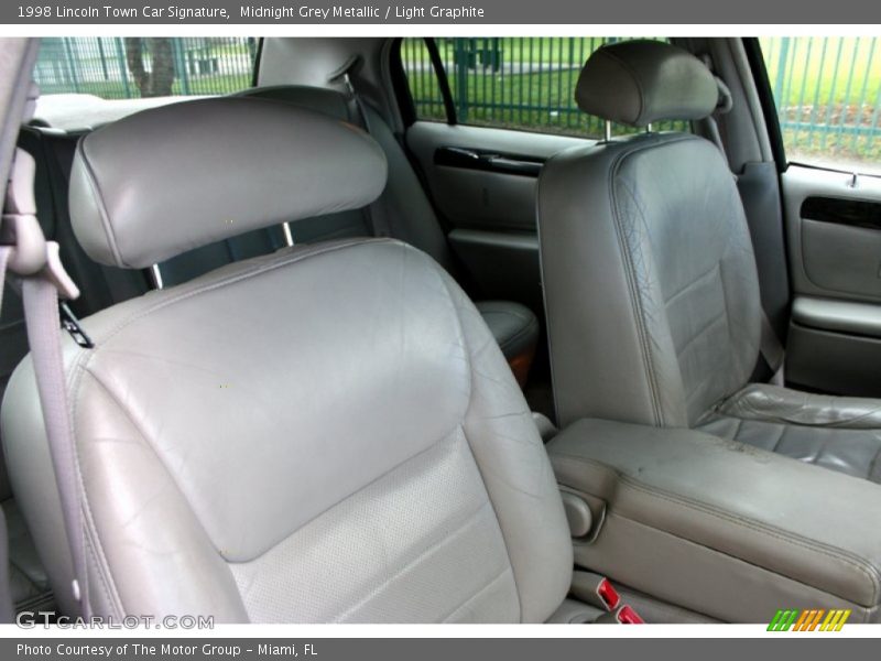 Midnight Grey Metallic / Light Graphite 1998 Lincoln Town Car Signature