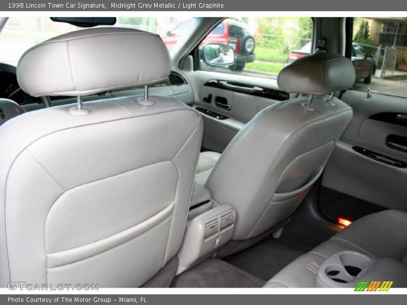 Midnight Grey Metallic / Light Graphite 1998 Lincoln Town Car Signature