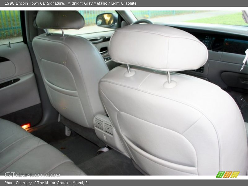 Midnight Grey Metallic / Light Graphite 1998 Lincoln Town Car Signature