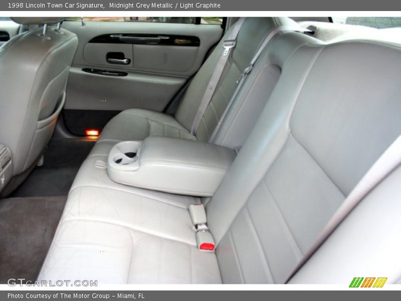 Midnight Grey Metallic / Light Graphite 1998 Lincoln Town Car Signature