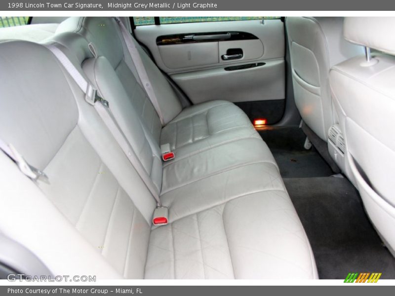 Midnight Grey Metallic / Light Graphite 1998 Lincoln Town Car Signature